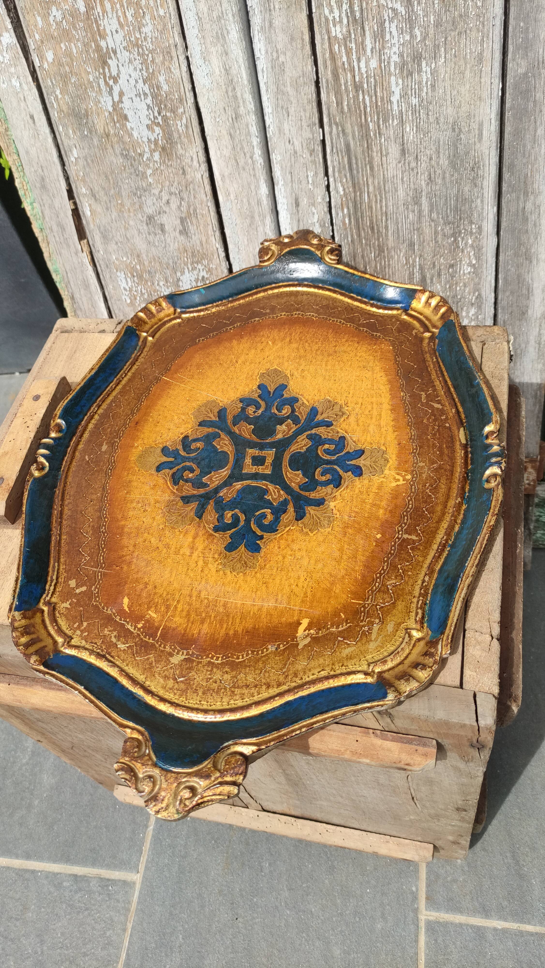 Florentine vintage tray