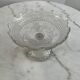 Presentation dish compote in blown glass