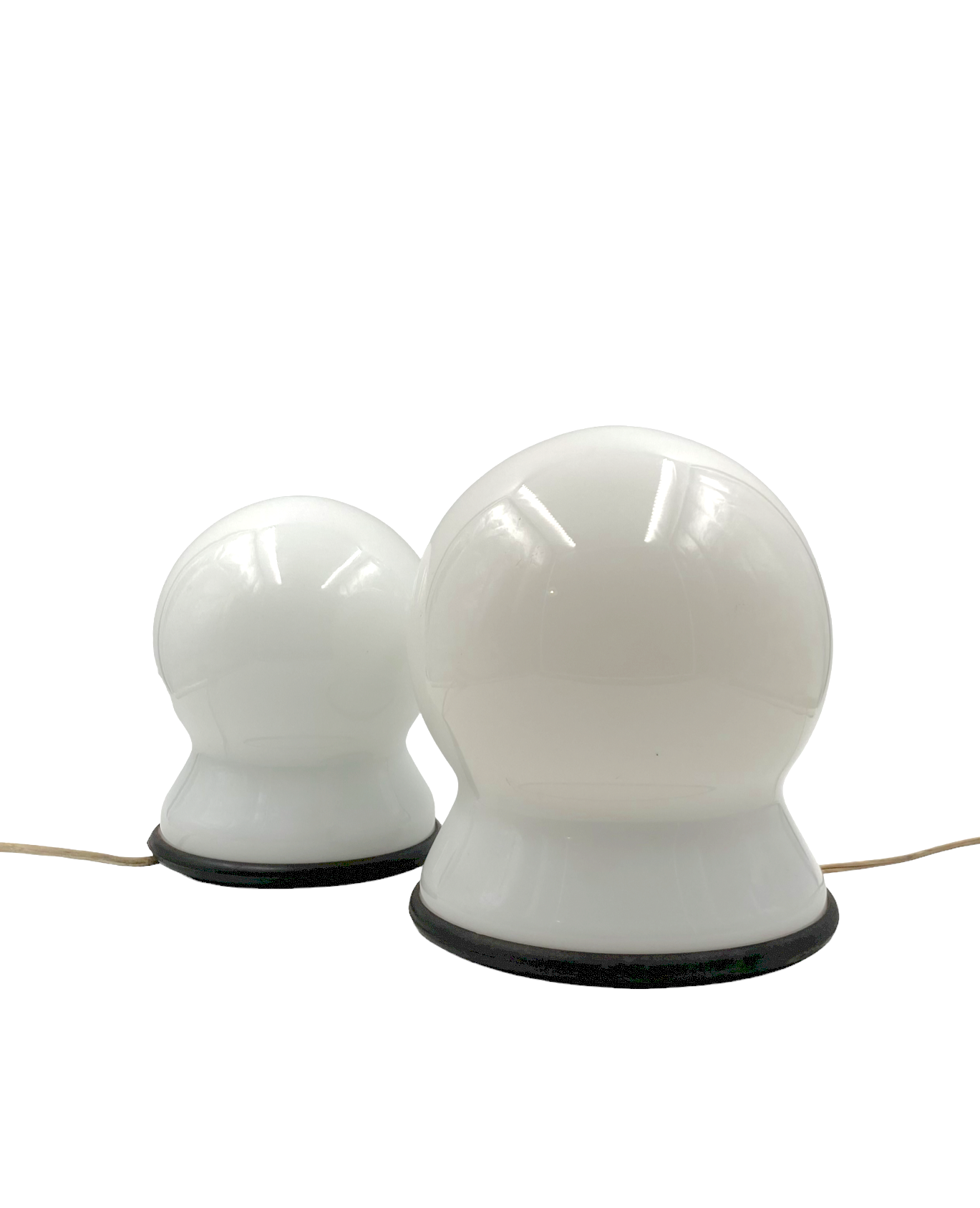 Sergio Asti, Set of 2 "Scafandro" Table Lamps, Candle, Italy 1970s