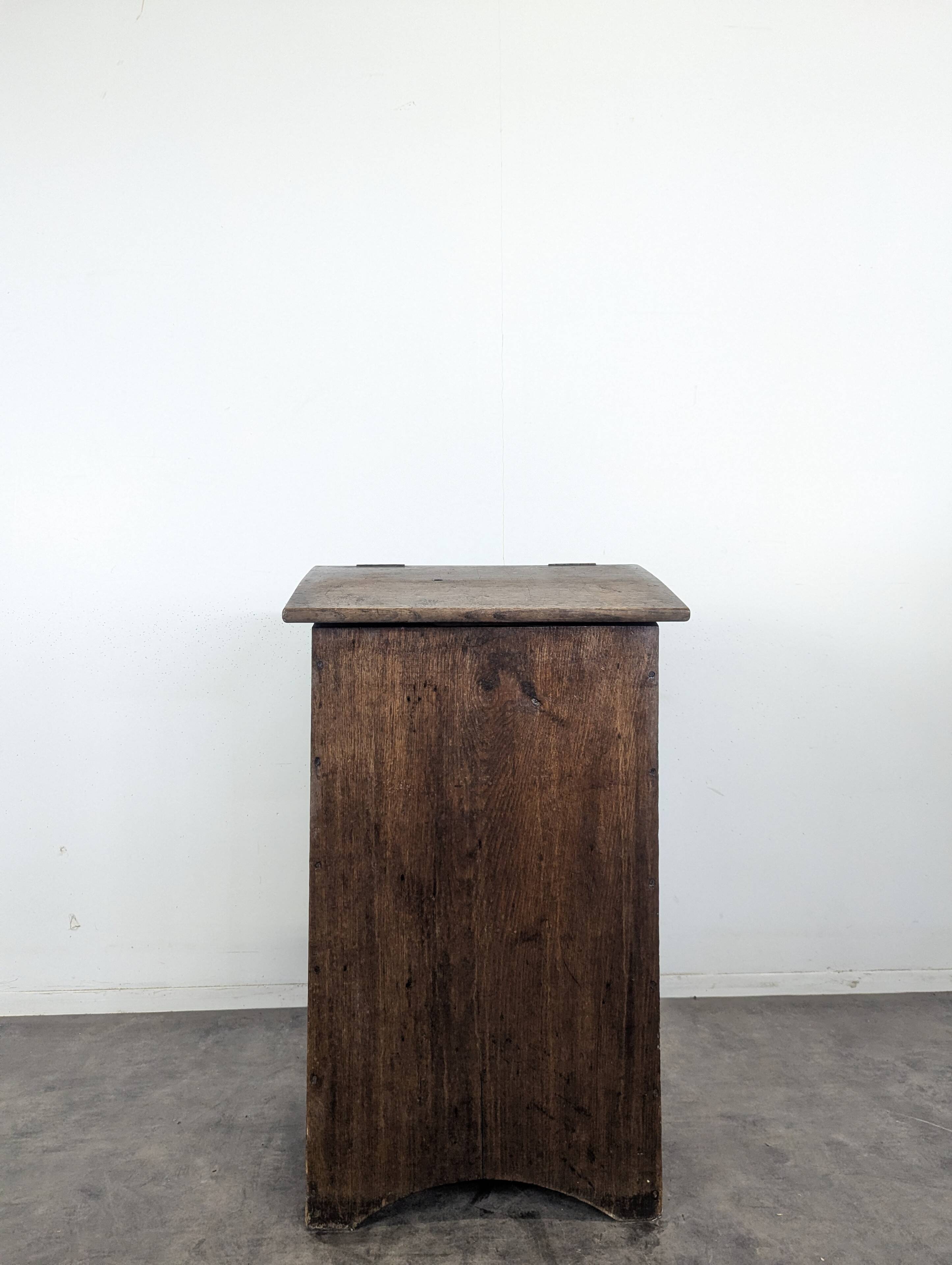 Solid oak bread box