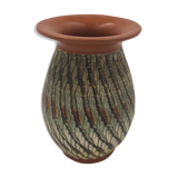 Vase by Alferd Krupp in vintage terracotta