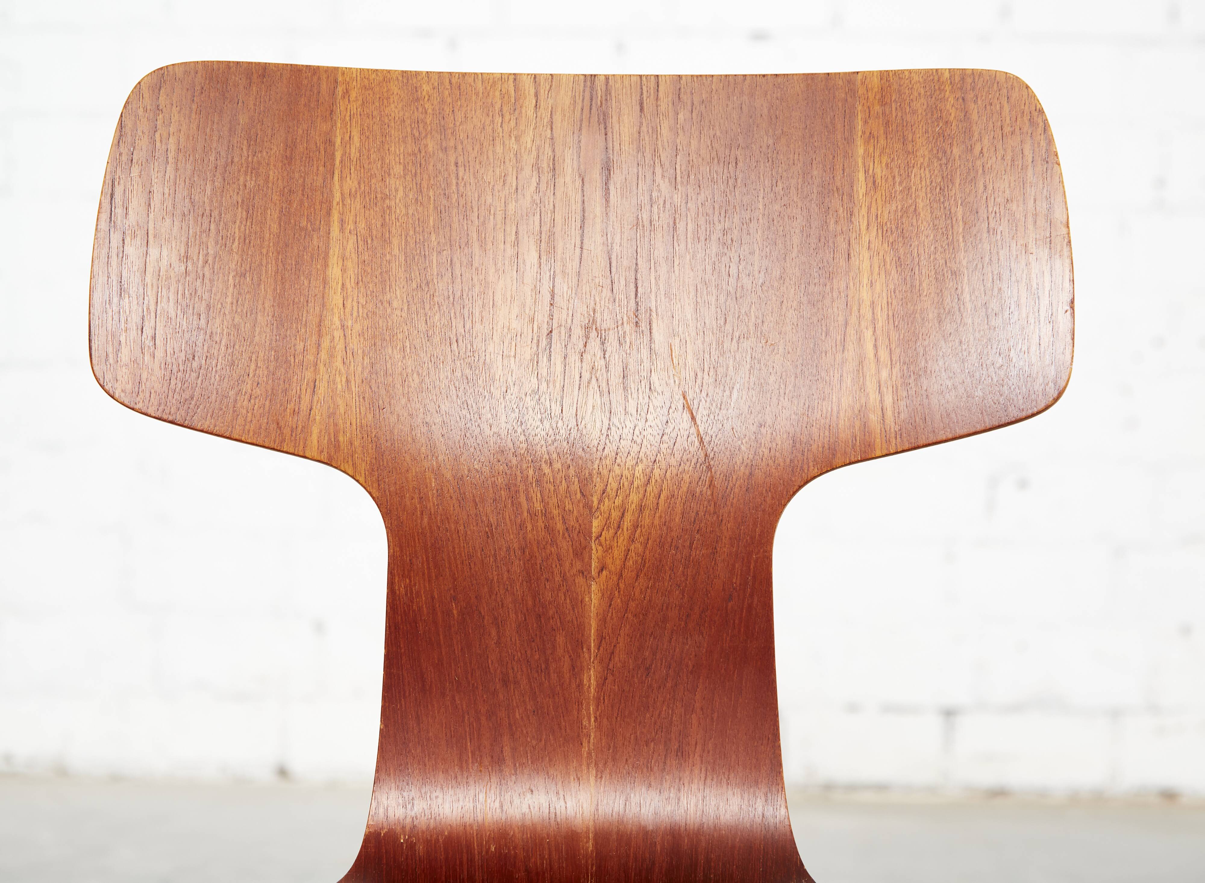 Chaise Hammer 3103 d'Arne Jacobsen pour Fritz Hansen I Ensemble de quatre