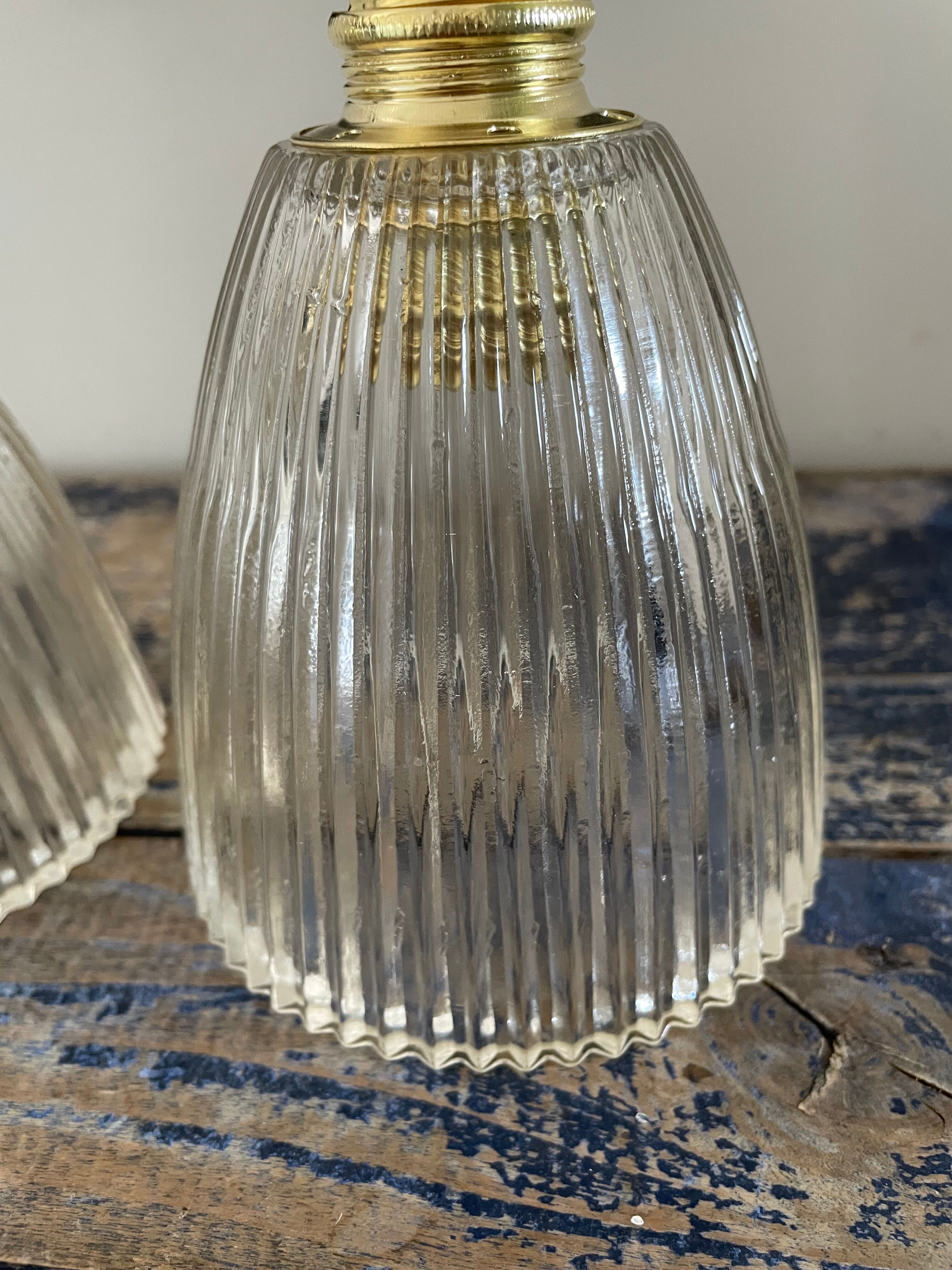 Pair of holophane vintage wall sconces