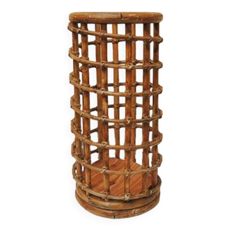 Old rattan / bamboo umbrella stand