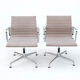 Pair swivel armchairs Vitra Aluminium Chair EA 108 design Ray & Charles Eames 60s 70s