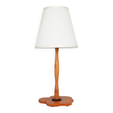 Grande lampe postmoderne circa 1990 en bois