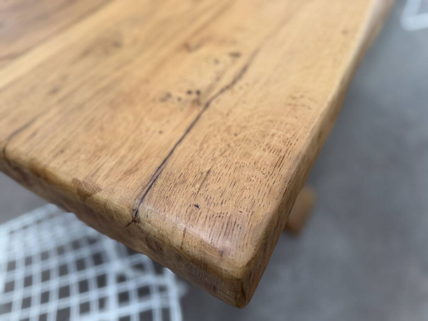 Oak table, monastery-style table.