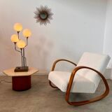 Old metal table lamp Italian design Gioffredo REGGIANI 70s vintage 4 lights