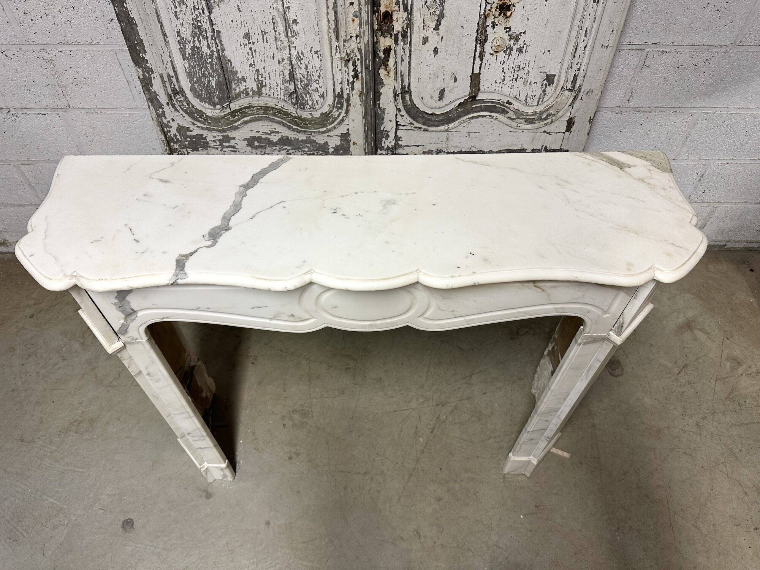 Louis XV style flat fireplace circa 1900