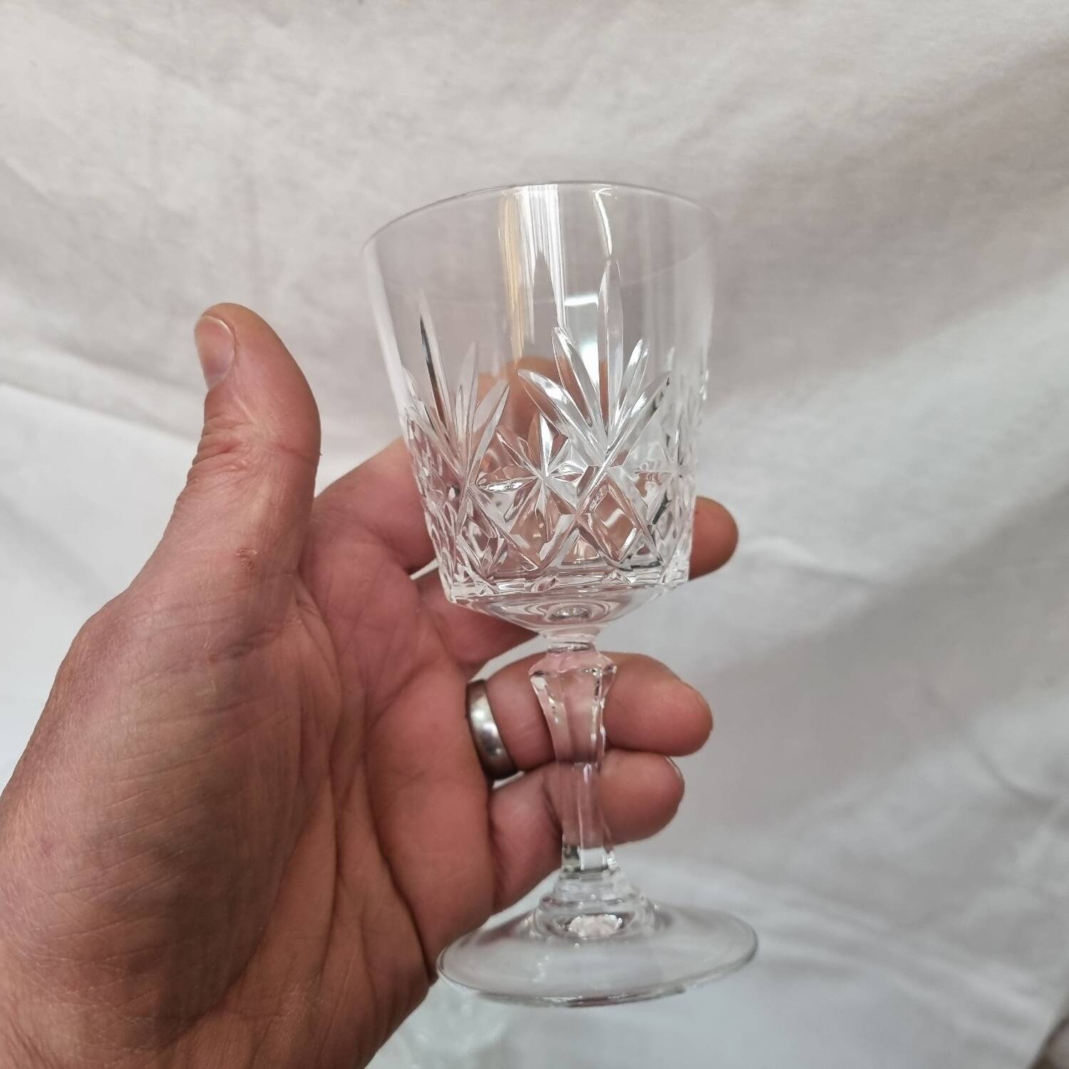 Crystal wine glasses from 1980