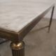 Vintage brass and marble coffee table