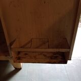 antique metal cabinet two doors