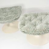 Ottomans Geoffrey Harcourt leopard fabric