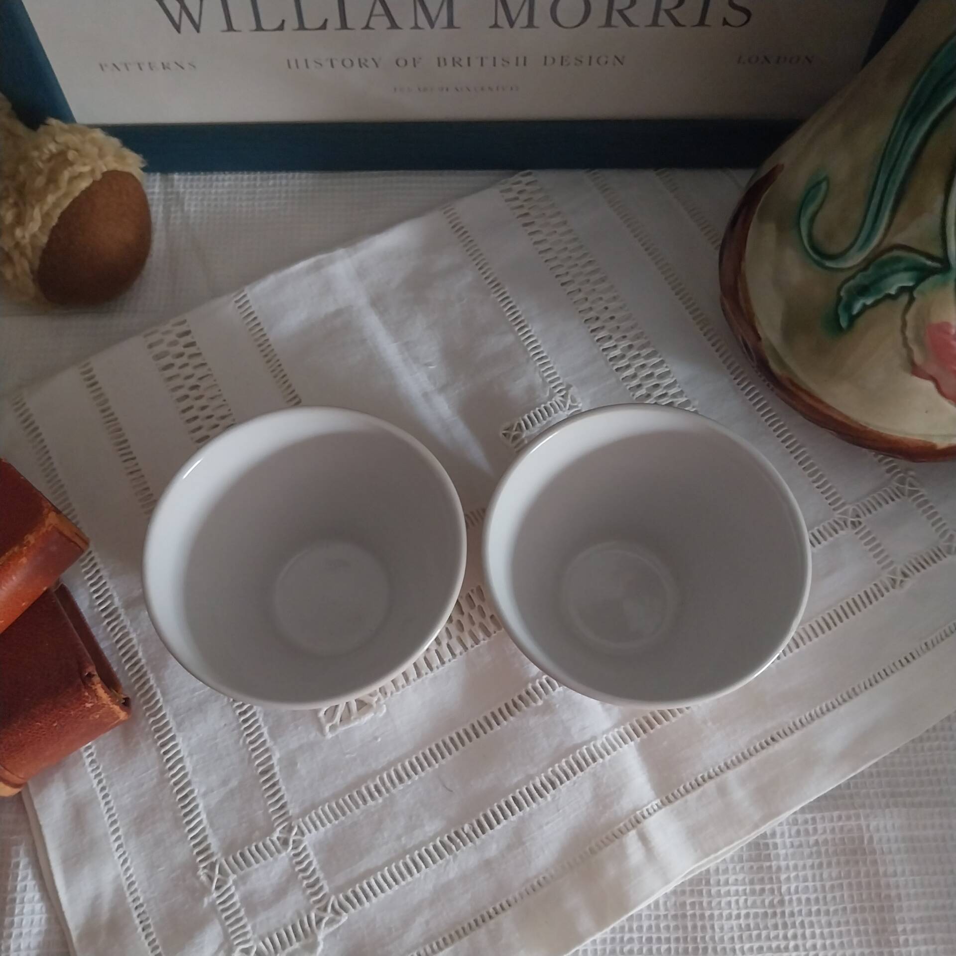 Old small earthenware bowls