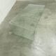 Postmodern Rectangular Curved Tempered Glass Coffee Table, 1990