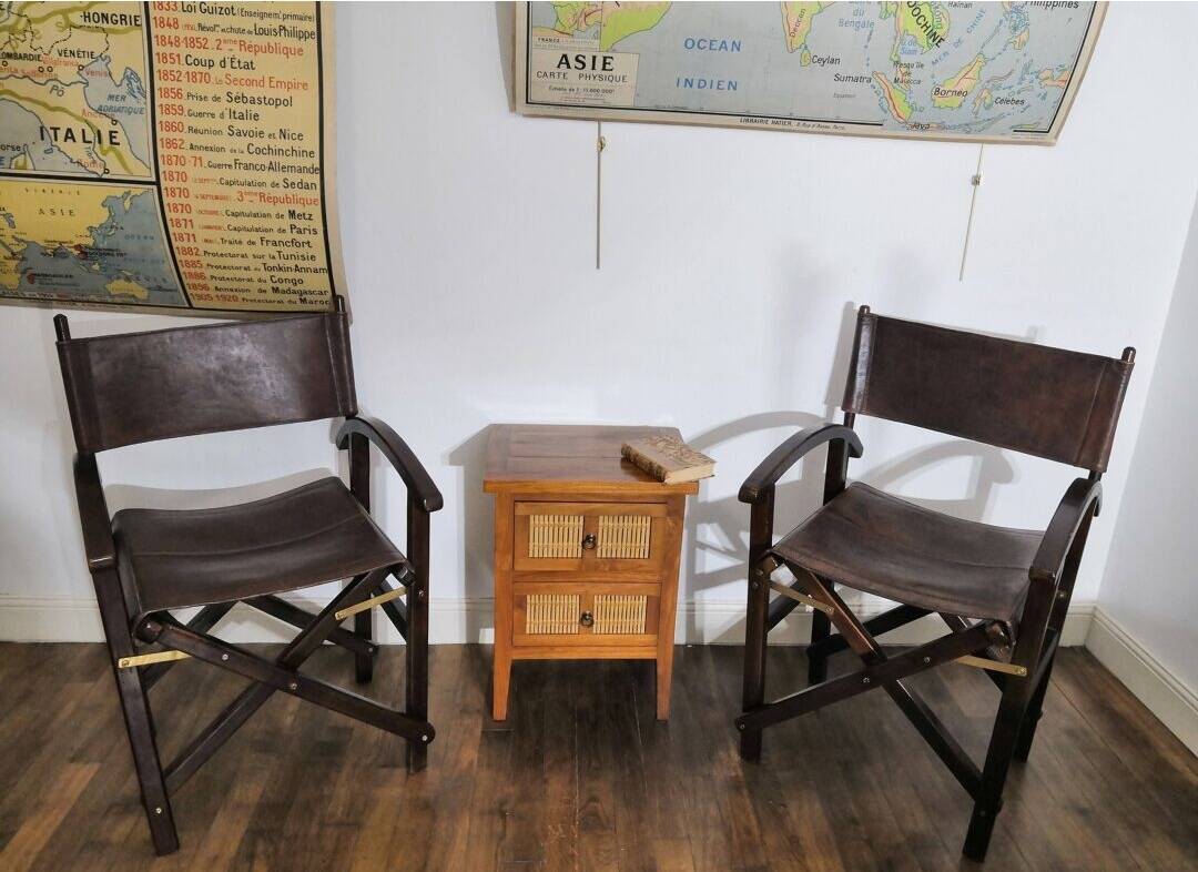 Fauteuil de scénariste en cuir