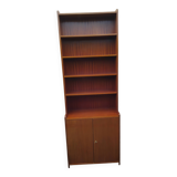 Vintage Scandinavian-style teak bookcase