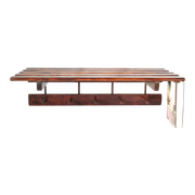 Portemanteau  mural en bois foncé vintage