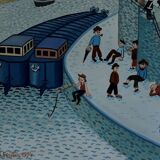 Tableau ancien Seutin Philippe 1948