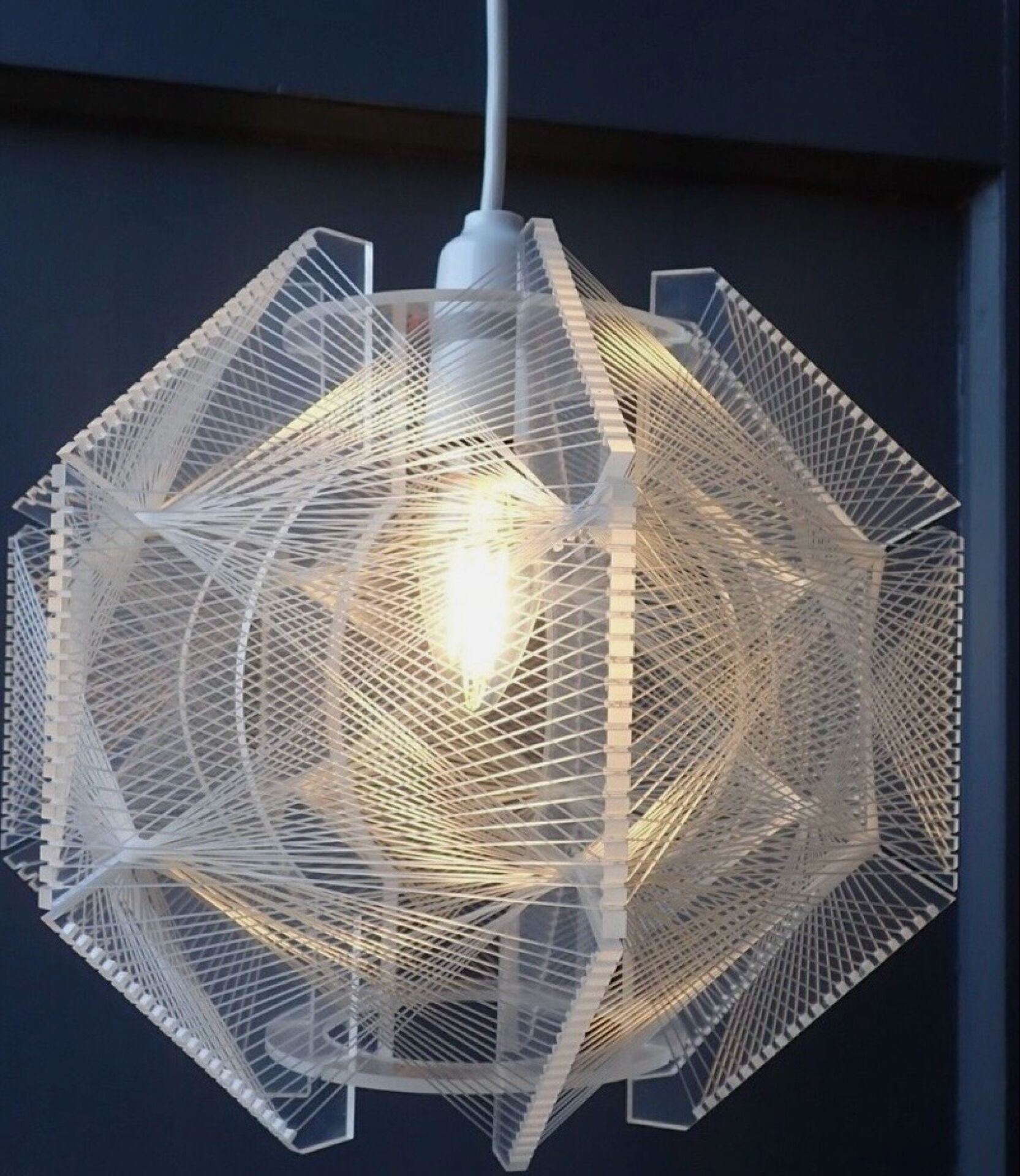 Paul Secon 1970’s Perspex Lightshade