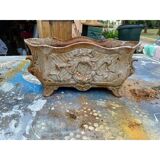 Set of 2 cast iron planters from 1900 from Charleville-Mézières