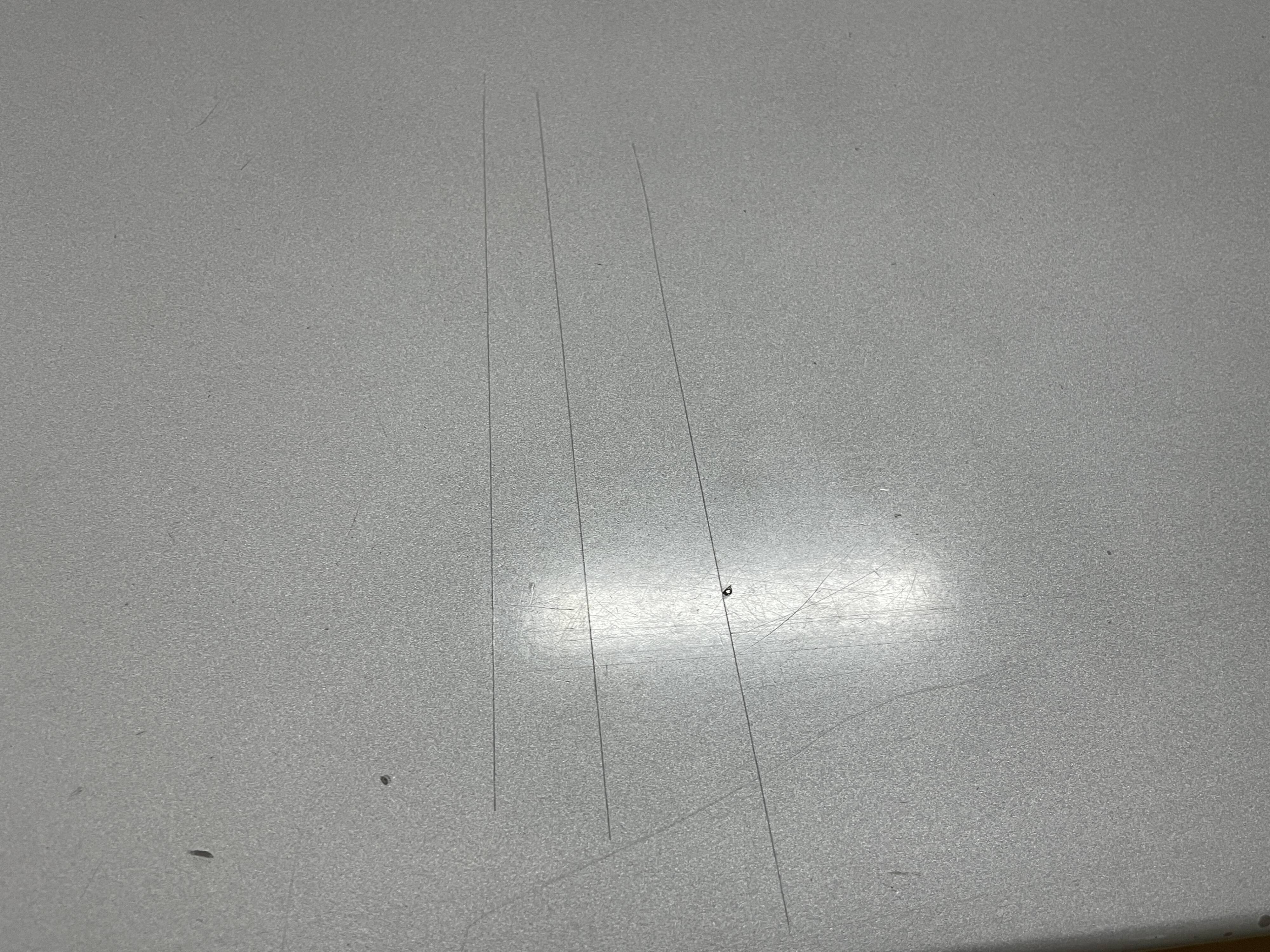 Table "LESS", 1994, designed by Jean Nouvel, for office or domestic use.