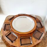 Plateau tournant Lazy Susan, design scandinave des années 60