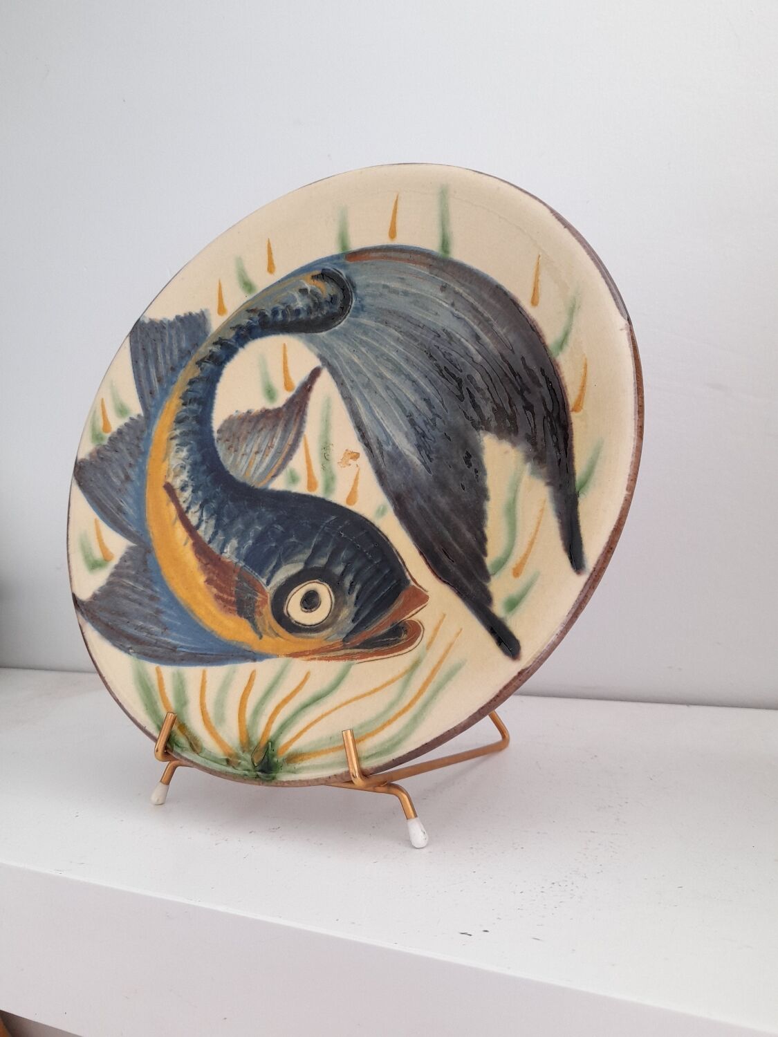 Decorative wall plate fish Puigdemont