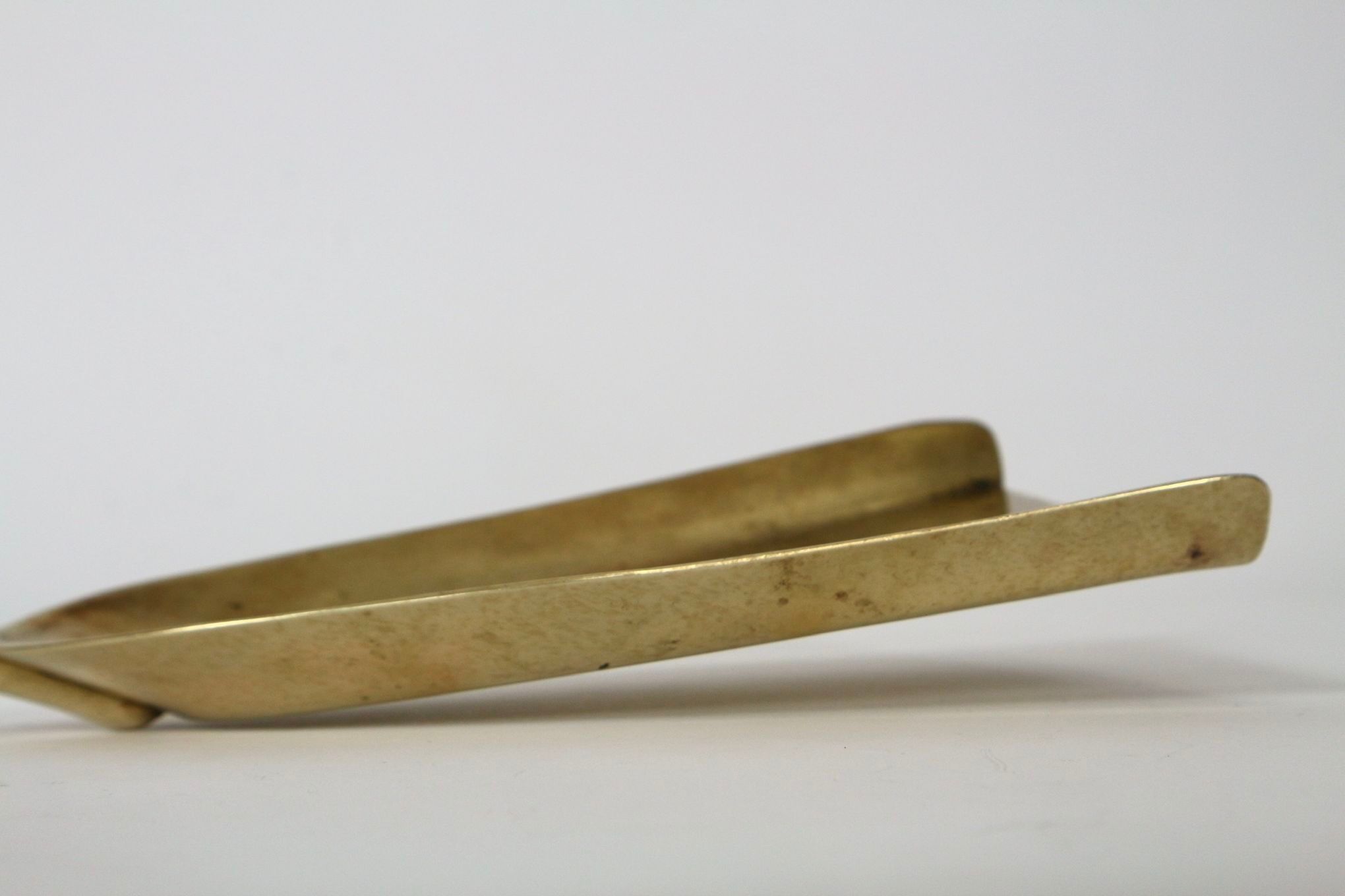 Vintage brass fireplace accessory set