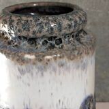 FAT LAVA vintage gray foam ceramic vase