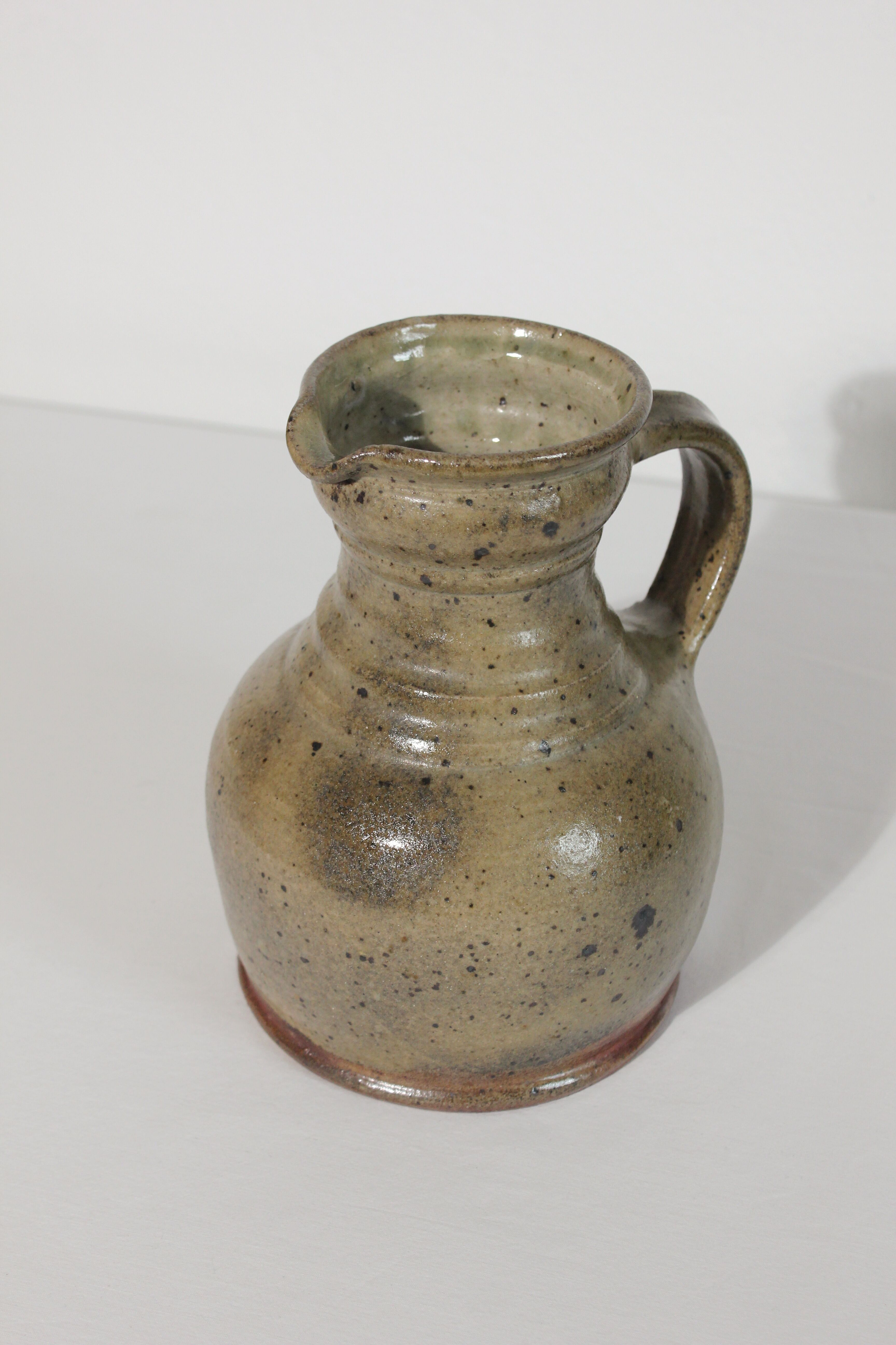 Vintage handcrafted stoneware jug/pitcher
