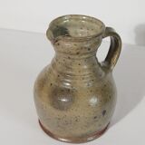 Vintage artisan pyrite stoneware pitcher jug