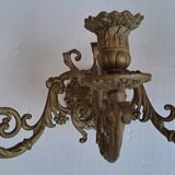 Pair of bronze wall lights