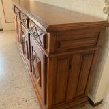 Vintage 4-door sideboard in solid wood