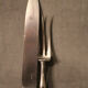 Cutting service knife handles silver Minerve style Rocaille Louis XV
