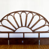Rattan flower headboard