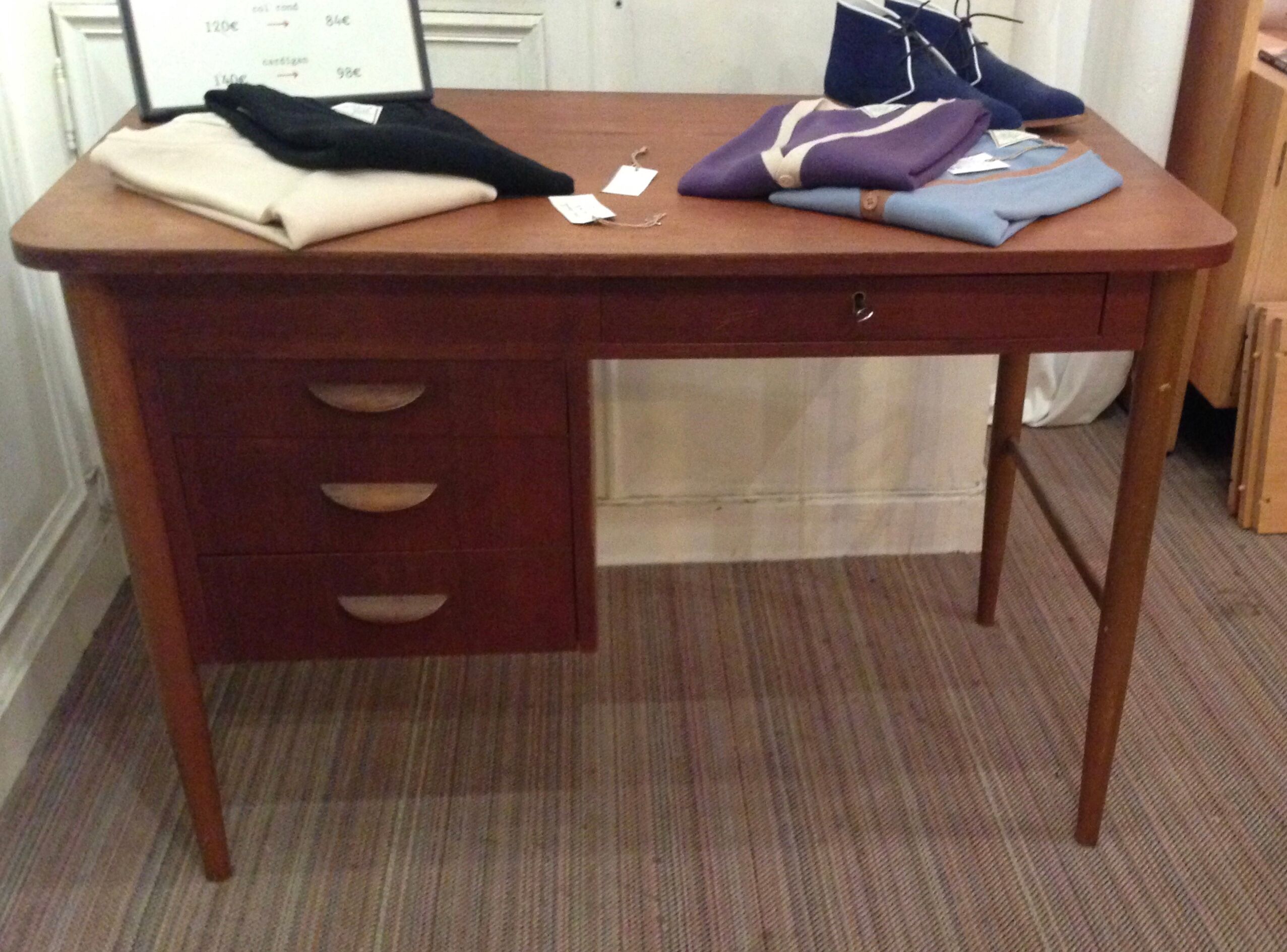 Danish bureau teak and hetre