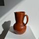 Two-tone brown ceramic wine pitcher H: 24cm