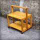 Scandinavian pine folding coffee table / serving table from the 1970s.