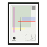 Illustration - Affiche A3 formes pastel 002