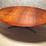 Coffee (or high) oval wooden table