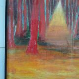 Forêt peinture à l'huile