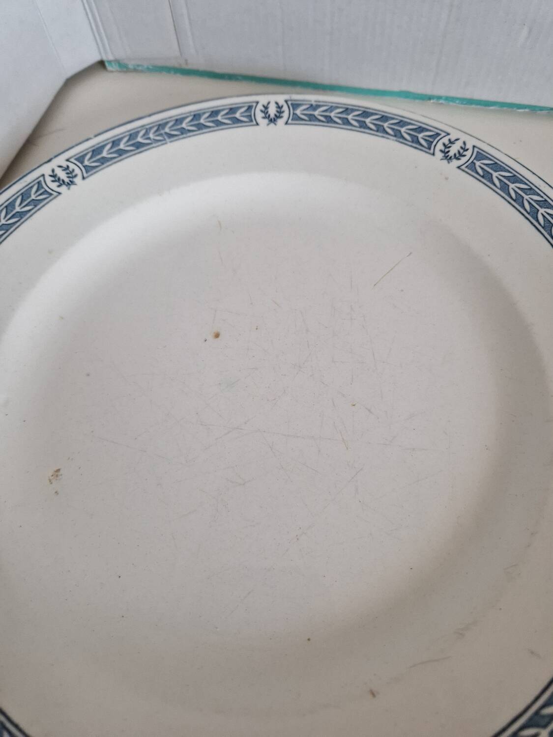 Set of 14 Terre de fer Salins plates, Castellane model