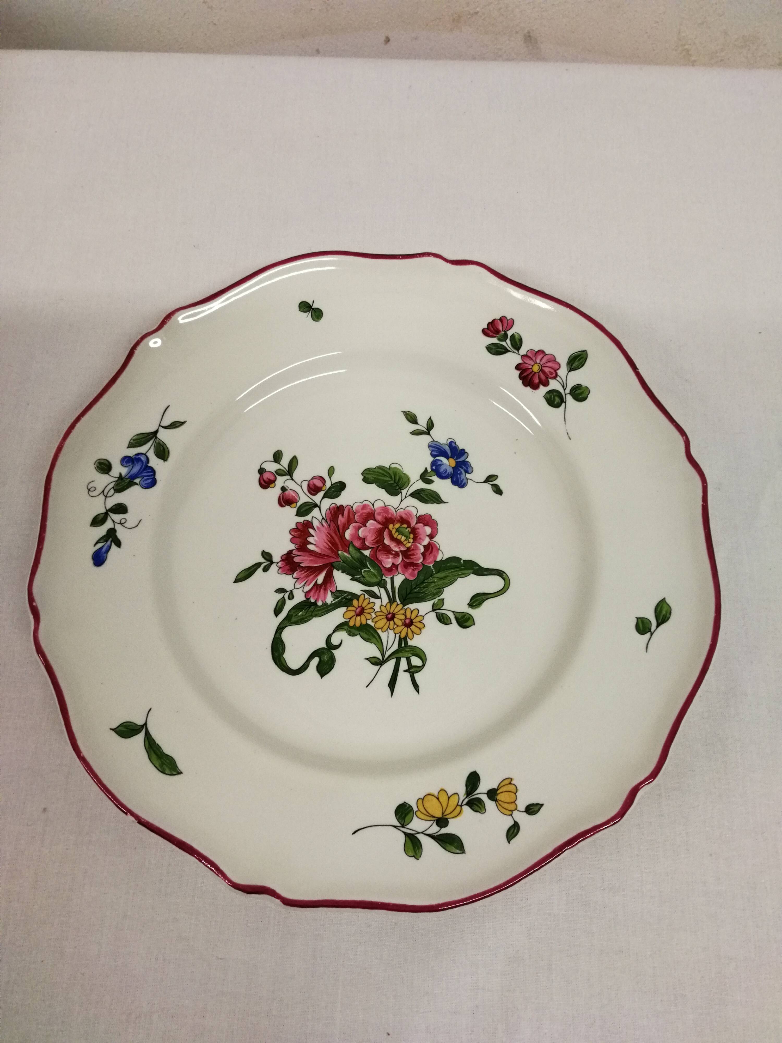 Old Saint Amand Plate Service 1713 France