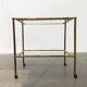 Bamboo imitation brass serving tray in Hollywood Regency style from the mid-century, 1960s.