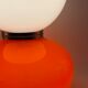 Space age red murano glass table lamp, 1970s
