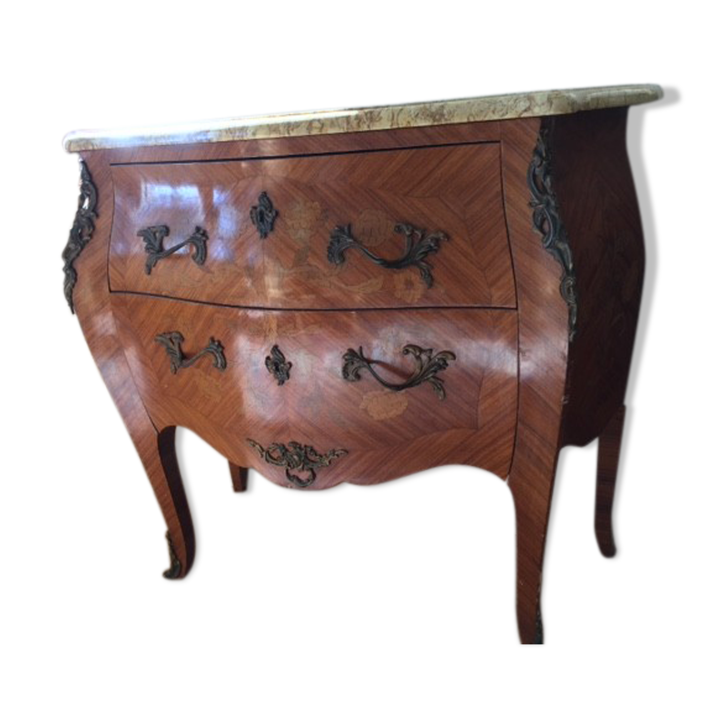 Chest of drawers rosewood marquetry