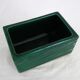 Art deco candy box in green porcelain Letalle, St Clément