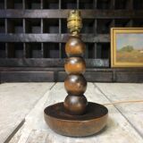 Old wooden lamp foot