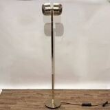 1980s golden metal floor lamp